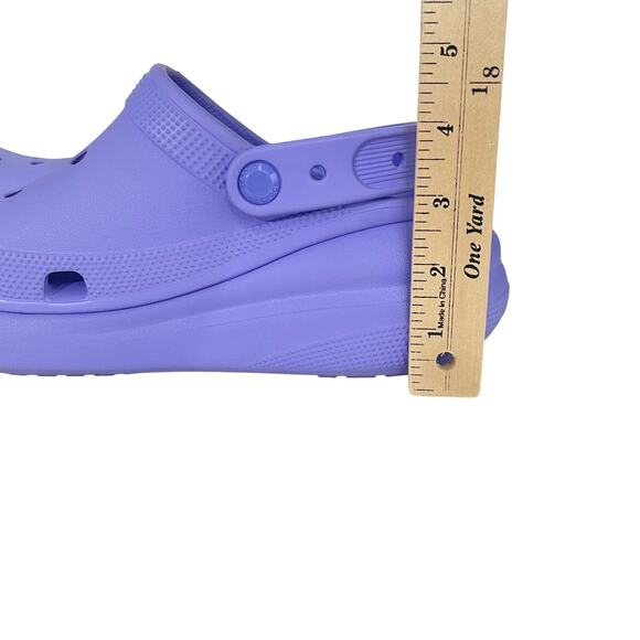 Crocs Mega Crush Clogs Platform Slip On Shoes Purple Womens 8 Comfort Retro - Picture 10 of 12